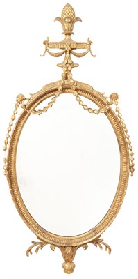 Lot 128 - George III Style Giltwood Mirror Height 61 1/2...