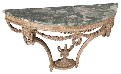 Lot 154 - Louis XVI Style Faux-Painted Console With...