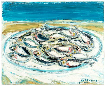 Lot 57 - Andre Cottavoz French, 1922-2012 Les Sardines,...