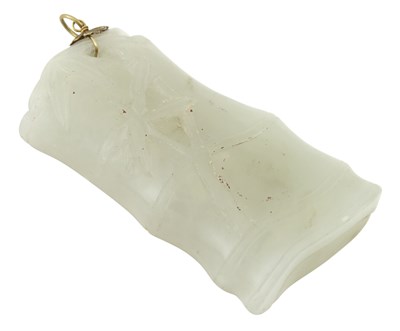 Lot 42 - A Chinese Celadon Jade Pendant Late Qing...