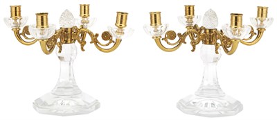 Lot 274 - Pair of Neoclassical Style Gilt-Brass and...