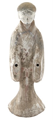 Lot 178 - A Chinese Standing Pottery Figure of a Woman...