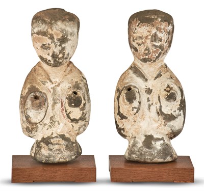 Lot 1090 - Two Chinese Han Pottery Figures Han Dynasty...
