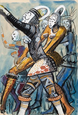 Lot 1072 - Ben Enwonwu Nigerian, 1921-1994 Agbogho Mmuo,...