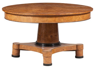 Lot 264 - Biedermeier Burr Elm, Part-Ebonized and...