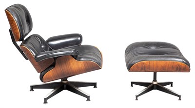 Lot 288 - Charles and Ray Eames Leather Upholstered...