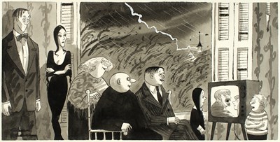 Lot 1051 - ADDAMS, CHARLES Original drawing "I hope the...