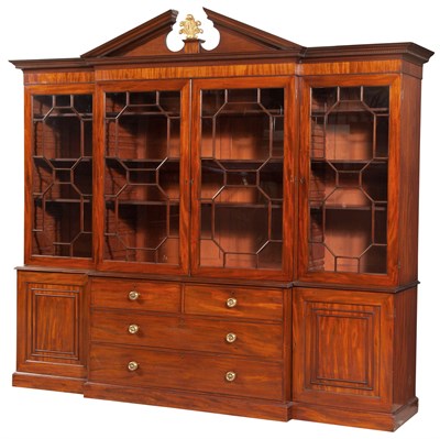Lot 256 - Late George III Mahogany and Parcel Gilt...