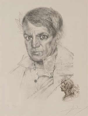 Lot 39 - Salvador Dalí (1904-1989) PORTRAIT DE PICASSO...