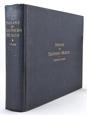 Lot 1080 - [ETHNOGRAPHY] STARR, FREDERICK. Indians of...
