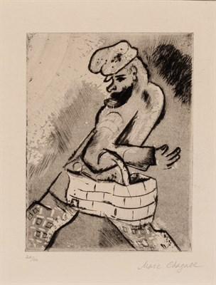 Lot 28 - Marc Chagall (1887-1985) DER MANN MIT DEM KORB...