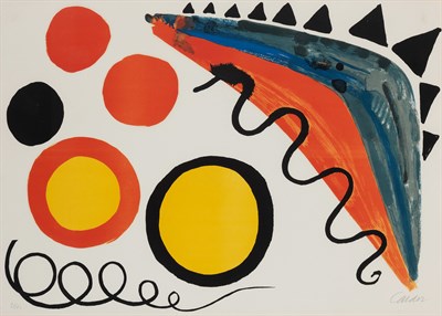 Lot 21 - Alexander Calder (1898-1976) COMPOSITION Color...