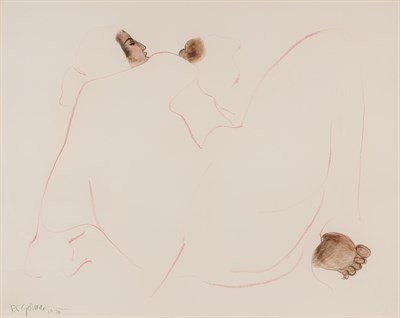 Lot 40 - R. C. Gorman American, 1931-2005 Mother and...