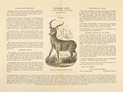 Lot 454 - [ADDITIONAL LOT] TOME, PHILIP. Pioneer Life;...