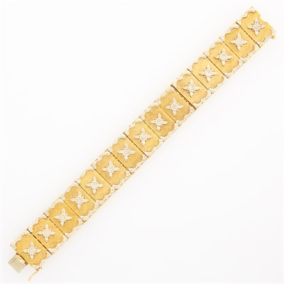Lot 1210 - Two-Color Gold Bracelet