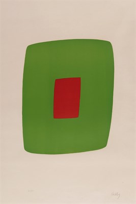 Lot 83 - Ellsworth Kelly (1923-2015) VERT AVEC ROUGE...