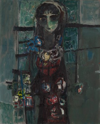 Lot 58 - Zvi Mairovich Israeli, 1911-1973 Woman...