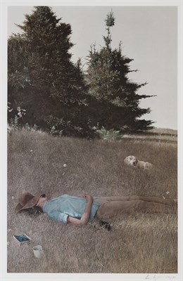 Lot 202 - Andrew Wyeth (1917-2009) DISTANT THUNDER Color...
