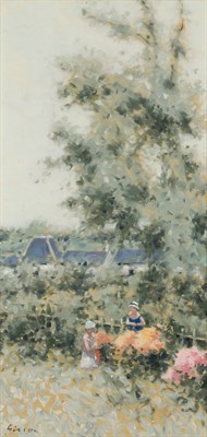 Lot 39 - Andre Gisson American, 1921-2003 Garden with...