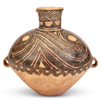 Lot 1088 - A Chinese Painted Pottery Jar Neolithic Period...