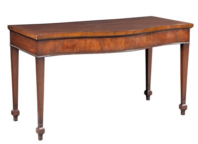Lot 316 - George III Mahogany Serpentine Front Serving...
