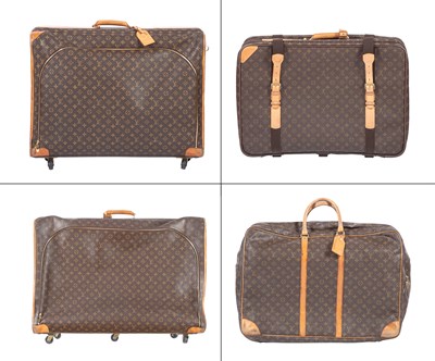 Lot 177 - Three Louis Vuitton Soft Suitcases Height of...