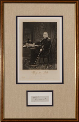 Lot 1012 - [CIVIL WAR] Three framed signatures of Union...