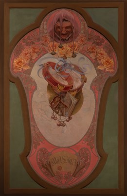 Lot 72 - School of Alphonse Maria Mucha Musica Oil on...