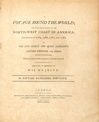 Lot 1079 - [TRAVEL] PORTLOCK, NATHANIEL. A Voyage Round...
