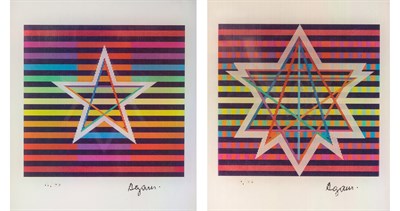 Lot 124 - Yaacov Agam (b. 1928) STARS OF PEACE Two...