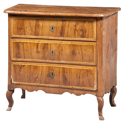 Lot 78 - Italian Walnut Parquetry Commode Height 34 1/2...