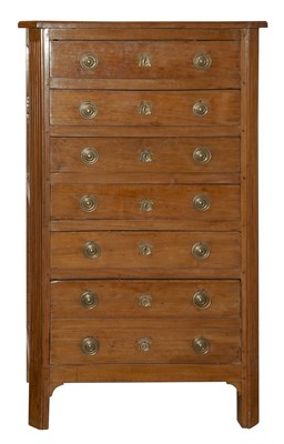 Lot 91 - Louis XVI Provincial Fruitwood Semainier...