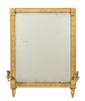 Lot 682 - George III Giltwood Pier Mirror The beveled...