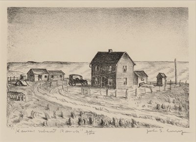 Lot 36 - John Steuart Curry (1897-1946) KANSAS WHEAT...