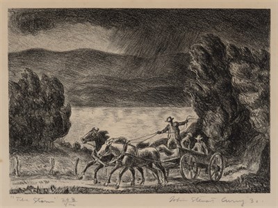 Lot 37 - John Steuart Curry (1897-1946) THE STORM (COLE...