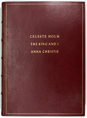 Lot 48 - [THE KING AND I] Celeste Holm's red morocco...
