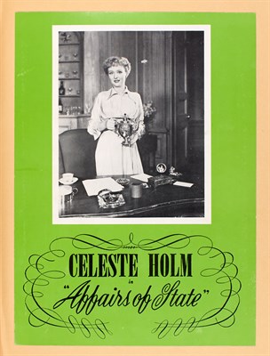 Lot 43 - AFFAIRS of STATE Celeste Holm's red morocco...