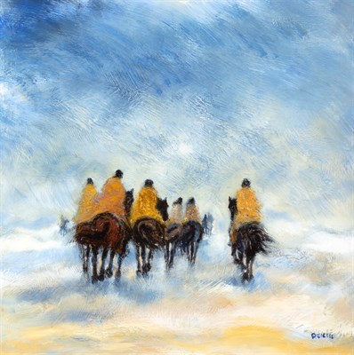 Lot 47 - Claude Quiesse French, b. 1938 Chevauchee...