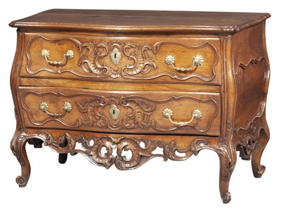 Lot 337 - Louis XV Provincial Brass-Mounted Walnut...