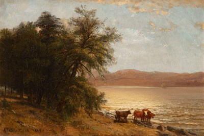 Lot 41 - Aaron Draper Shattuck American, 1832-1928 Cows...
