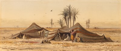 Lot 37 - Robert Swain Gifford American, 1840-1905 Tents...