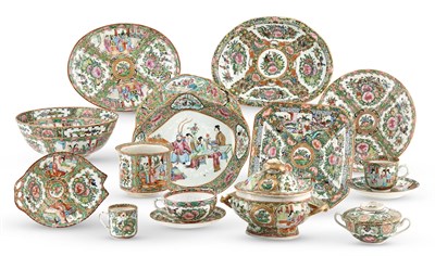Lot 247 - Assembled Chinese Famille Rose Porcelain...