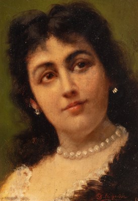 Lot 78 - Vincent Stiepevich Russian, 1841-1910 Portrait...