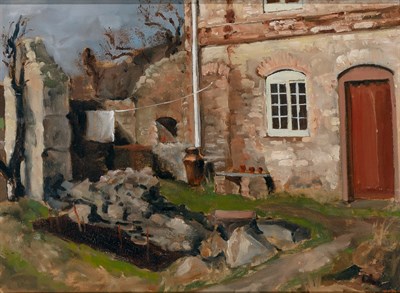Lot 89 - 20th Century School House and Courtyard Signed...