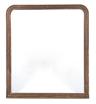 Lot 2220 - Brass Mirror Height 62 1/2 inches, width 55...