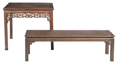 Lot 2208 - Chinese Hardwood Table Together with an Asian...