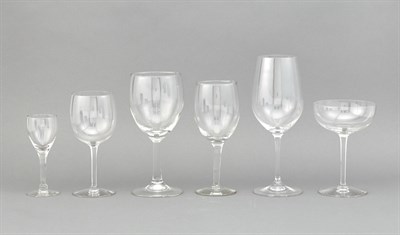 Lot 2203 - Group of Glass Stemware Including part sets of...