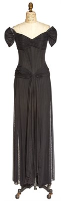 Lot 101 - CHERRY JONES Vicky Tiel black dress worn to...