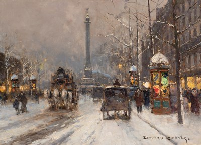 Lot 17 - Edouard Leon Cortes French, 1882-1969 Place de...