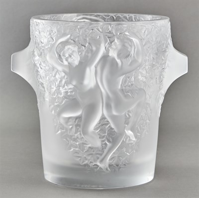 Lot 303 - Lalique Molded Glass Ganymede Wine Cooler...